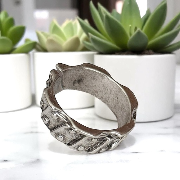5 For $25💫Trendy Modish Silver Ring - Picture 4 of 6